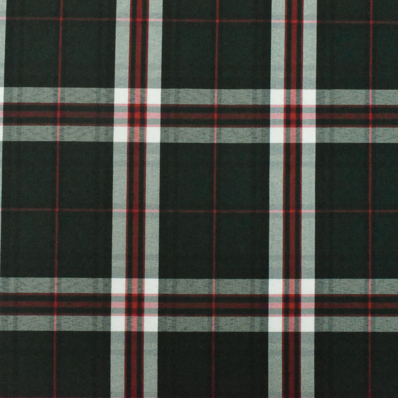School Green-White-Multi Plaid Poly Madras Woven Fabric By the Yard